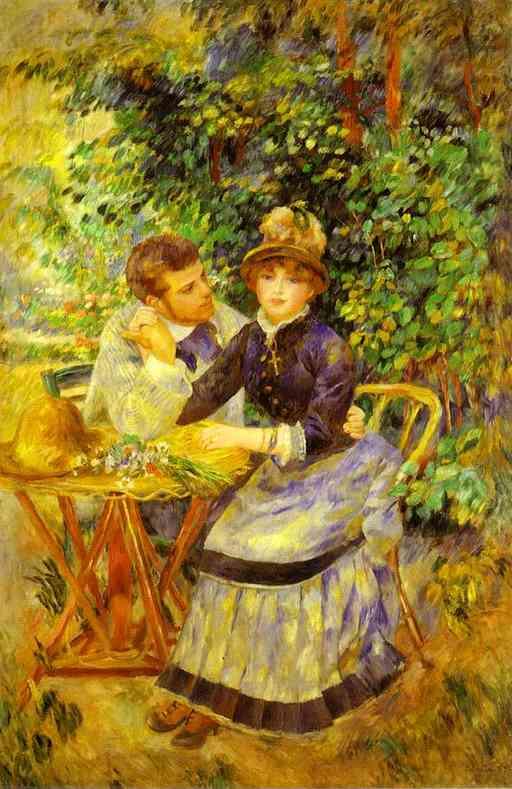 Pierre Auguste Renoir In the Garden. (Dans le jardin)